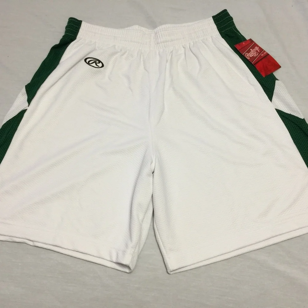 ❄️❄️❄️  NWT RAWLINGS MENS ATHLETIC BASKETBALL SHORTS SIZE L   ❄️❄️❄️